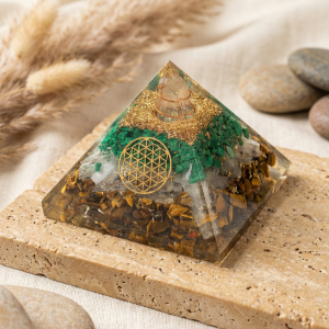 Money magnet with power of life pyramid sacred geometry